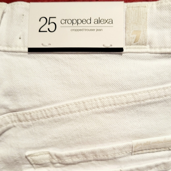 NWT 7 For All Mankind Alexa cropped jeans - Picture 12 of 12